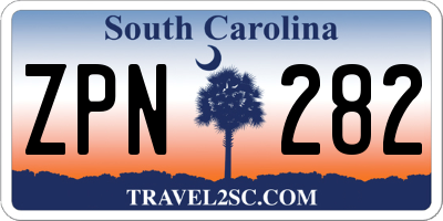 SC license plate ZPN282