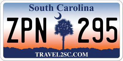 SC license plate ZPN295
