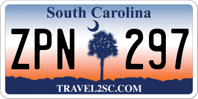 SC license plate ZPN297