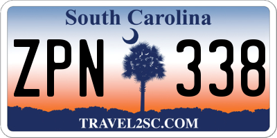 SC license plate ZPN338