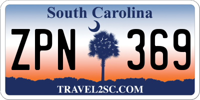 SC license plate ZPN369