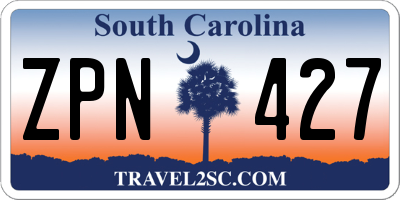 SC license plate ZPN427