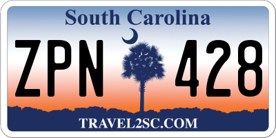SC license plate ZPN428