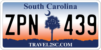 SC license plate ZPN439