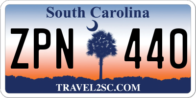 SC license plate ZPN440