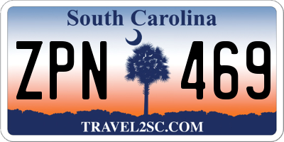 SC license plate ZPN469