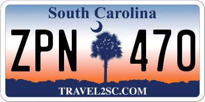 SC license plate ZPN470