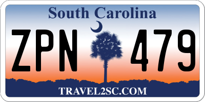 SC license plate ZPN479