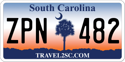SC license plate ZPN482