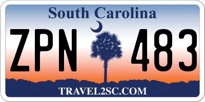 SC license plate ZPN483