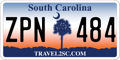 SC license plate ZPN484