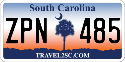 SC license plate ZPN485