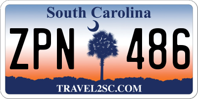 SC license plate ZPN486