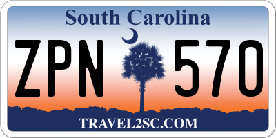 SC license plate ZPN570