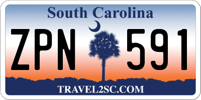 SC license plate ZPN591