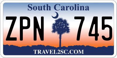 SC license plate ZPN745