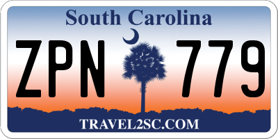 SC license plate ZPN779