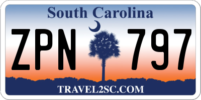 SC license plate ZPN797