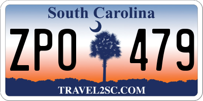 SC license plate ZPO479