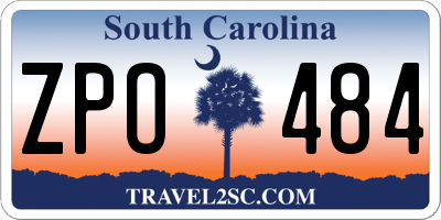 SC license plate ZPO484