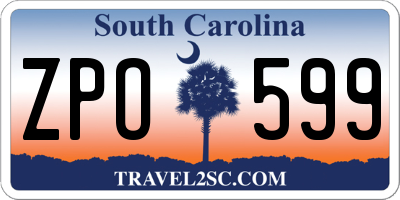 SC license plate ZPO599