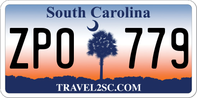 SC license plate ZPO779