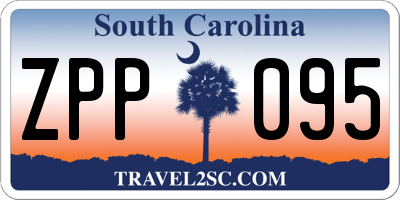SC license plate ZPP095