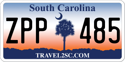 SC license plate ZPP485