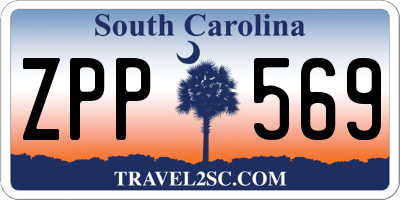SC license plate ZPP569