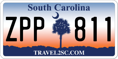 SC license plate ZPP811