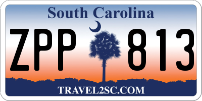 SC license plate ZPP813