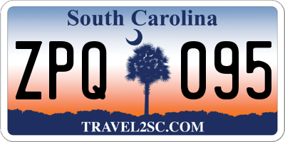 SC license plate ZPQ095