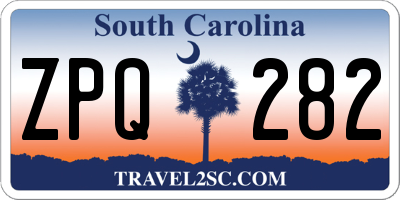 SC license plate ZPQ282
