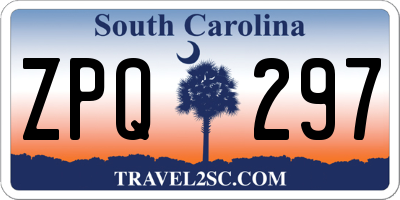 SC license plate ZPQ297