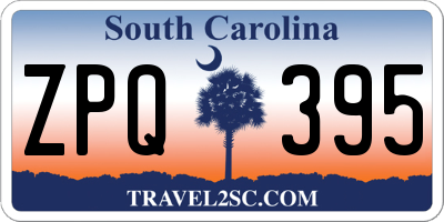 SC license plate ZPQ395