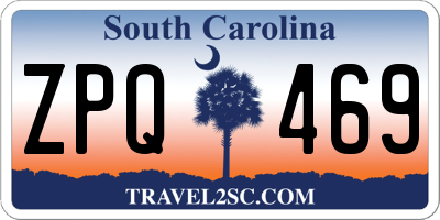 SC license plate ZPQ469