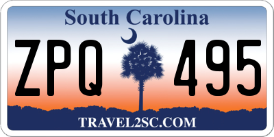 SC license plate ZPQ495