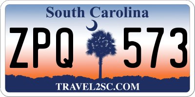 SC license plate ZPQ573