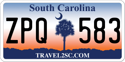 SC license plate ZPQ583