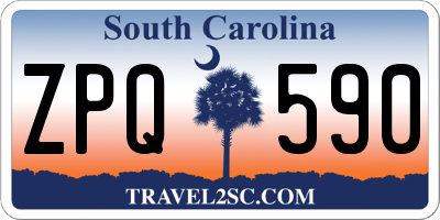 SC license plate ZPQ590