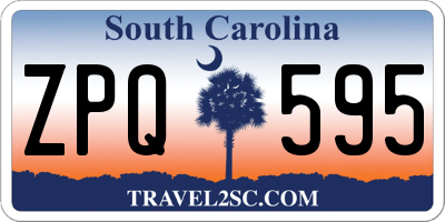 SC license plate ZPQ595
