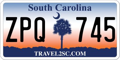 SC license plate ZPQ745