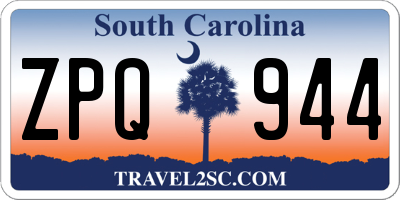 SC license plate ZPQ944