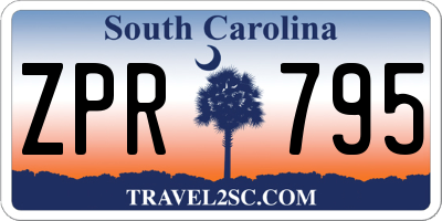 SC license plate ZPR795