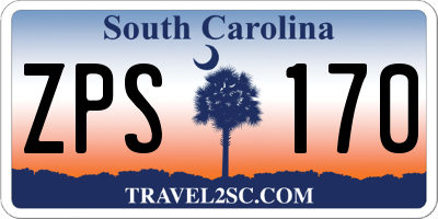 SC license plate ZPS170