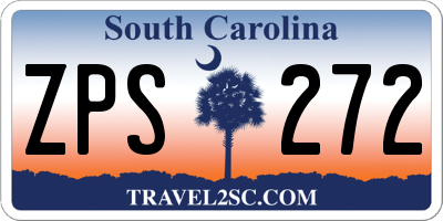 SC license plate ZPS272