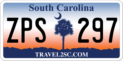 SC license plate ZPS297