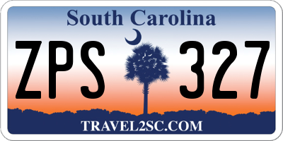 SC license plate ZPS327