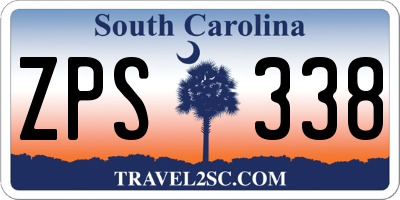SC license plate ZPS338