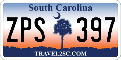 SC license plate ZPS397